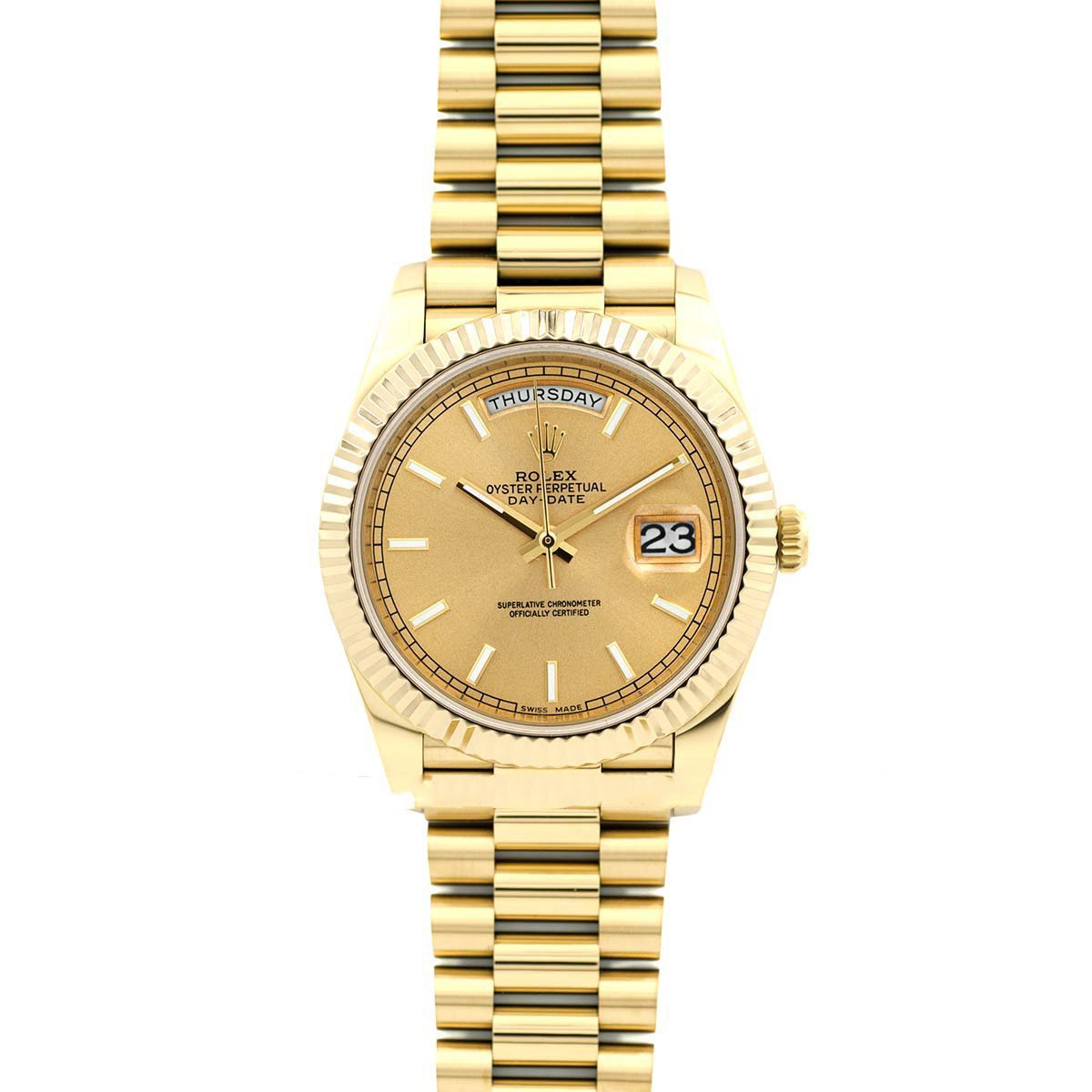 Day-Date 40 228238 Champagne Dial in Yellow Gold - HontWatch