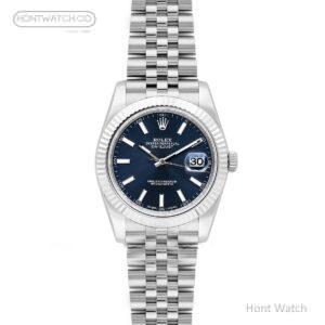 Datejust 41 126334 Blue Dial Stick Markers in White Gold