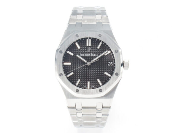 Royal Oak 41mm 15500 SS ZF 1:1 Best Edition Black Textured Dial on SS Bracelet SA4302 Super Clone V3 - Image 5